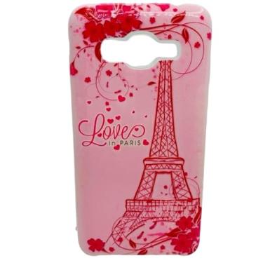 Imagem de Capa Celular Compatível com Samsung Galaxy J2 Prime SM-G532MT / Gran Prime SM-G530 Com Suport Para Dedos (Paris Love)