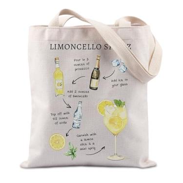 Imagem de TIIMG Bolsa Limoncello Spritz – Presente para amantes de coquetéis e coquetéis da Itália, Limoncello, big