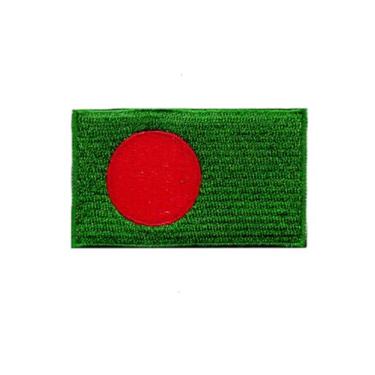 Imagem de Ruoming 1 PÇS (6,3 x 3,8 cm) Emblema de bandeira de Bangladesh com ferro ou costurado bordado tático militar nacional de Bangladesh (Bangladesh)**