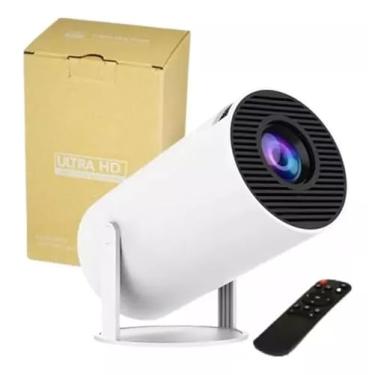 Imagem de Mini Projetor Portatil 5g Wifi 6 Bluetooth 5.0 Android 11 HY300 Projetor 4K 1080 Full HD Suporte 8000 Lumens Para Celular LED Auto Correção Horizontal 180° Premium