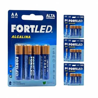 Imagem de Pilha Alcalina AA de Alta Performance 24 Unidades - FORTLED
