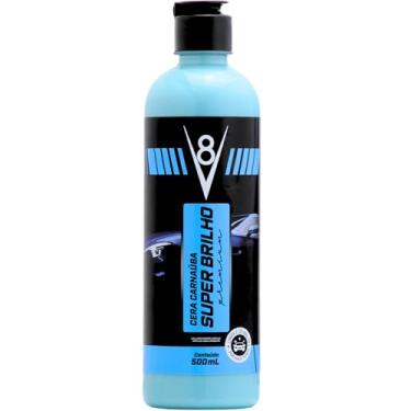 Imagem de V8, Cera de Carnaúba Automotiva, Super Brilho, Líquida, 500 ml, Azul