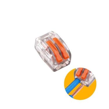 Imagem de Conector Cristal Isolante Para Fios Flexível Pc622 2 Pólos - Pacote Co
