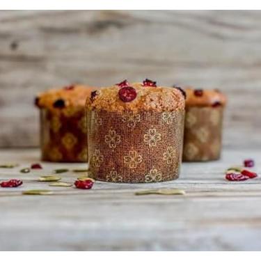 Imagem de Pastry Chef's Boutique Mini Panettone Pan Molde 5 x 7 cm - (Mini Panettones - 25 peças)