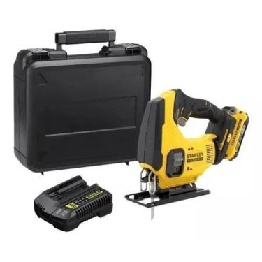 Imagem de Serra Tico Tico 20v com Bateria e Maleta Scj600d1k Stanley Bivolt, Biv