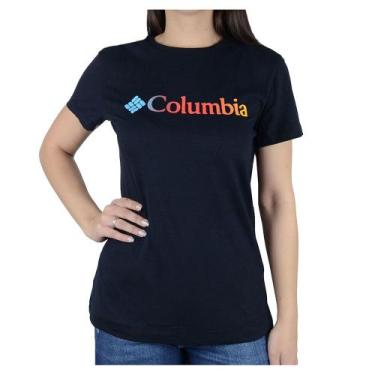 Imagem de Camiseta Feminina Columbia MC Sun Trek Preta - 321074, G, Preto