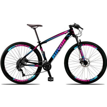 Imagem de Bicicleta Aro 29, 27V Altus Trava Hidr K7 Ravok, Azul, Rosa, 19