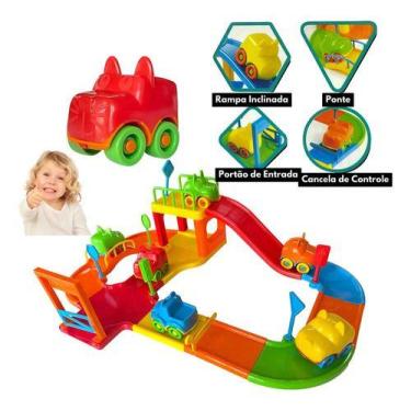 Imagem de Brinquedo Pista de Carrinhos Baby Animal Infantil Para Crianças - Tem 
