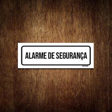 Imagem de Placa De Sinalização Setor - Alarme De Segurança (23X9) - Sinalizo.Com