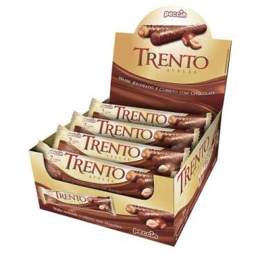 Imagem de Chocolate Com Wafer Trento Recheio Avelã 16Un - Peccin, Chocolate, Cho