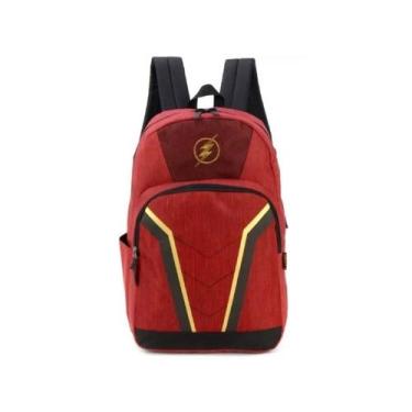 Imagem de Mochila Escolar Costas Gande The Flash Vinho Original, Vinho