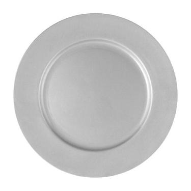 Imagem de Sousplat De Chá Prata 25Cm Diâmetro Rafimex