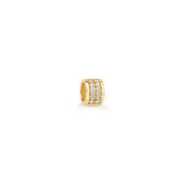 Imagem de Pingente separador de ouro 18k com zircônias - Safira, Único