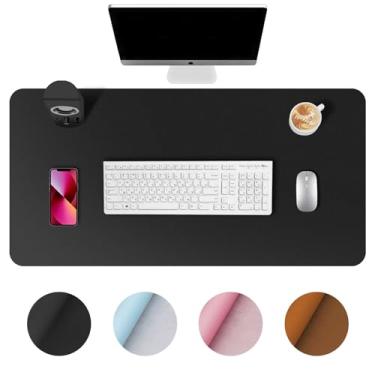 Imagem de SZHLUX Tapete de rato grande, tapete de escrita de couro PU antiderrapante, almofada de proteção de mesa, tapete de mesa de computador, tapete de mesa à prova d'água, tapete de mesa para escritório e