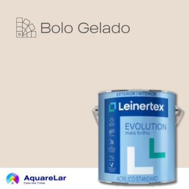 Imagem de Evolution Acrílico Leinertex Semibrilho 3,6L, BOLO GELADO, 3,6L