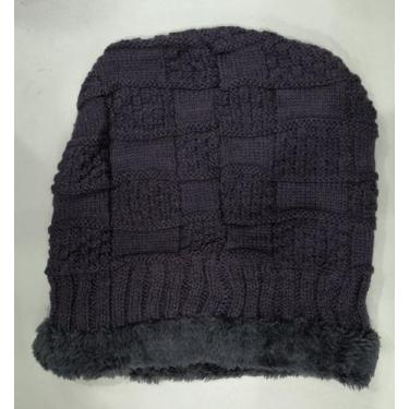Imagem de touca Inverno com Forrado Pelúcia Gorro Beanie Proteção Frio - Genéric