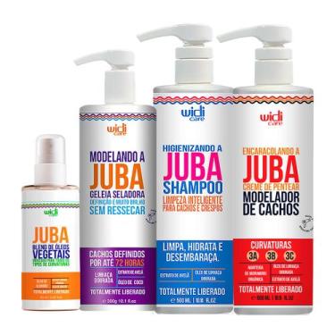 Imagem de Kit Widi Care Juba Shampoo, Encaracolando, Geleia e Blend