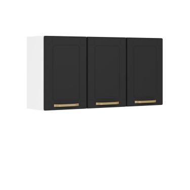 Imagem de Armário Aéreo Alto De Aço 3 Portas Linha Colors Bertolini Grafite