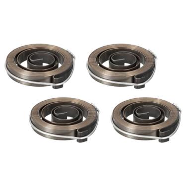 Imagem de uxcell Prensa de broca, mola de pressão, pena, alimentação, retorno, mola, montagem, mola, aço, acabamento de escurecimento químico, 1540 mm, expansão longa, 53 x 10 x 0,8 mm, 4 peças