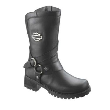 Imagem de Harley-Davidson Bota feminina âmbar resistente à água, Preto, 7