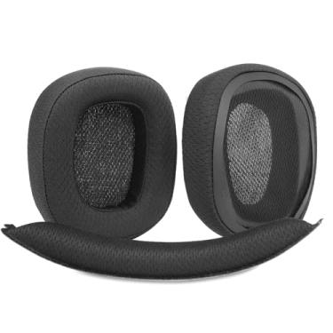 Imagem de ACCOUTA Almofadas de ouvido + faixa de cabeça compatíveis com Logitech G935 G933 G635 G633 Fones de ouvido de substituição com tecido durável e respirável/espuma de alta densidade