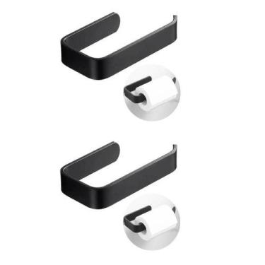 Imagem de Kit 2 Portas Papel Higiênico Parede Acrílico Banheiro - KL Master Fitn