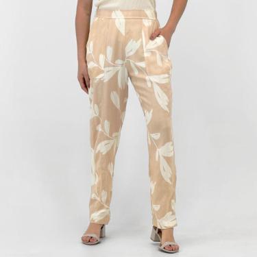 Imagem de Calça Malwee Reta em Tecido com Fio Lurex Feminina-Feminino