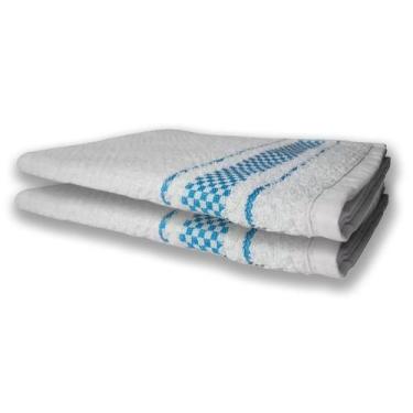 Imagem de 2 Panos de Prato Atoalhado Felpudo 370g/m² Azul - Toalhas Beka