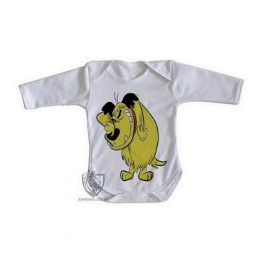 Imagem de body nenê criança roupa bebê manga longa Mutley rindo - Empório Dutra,