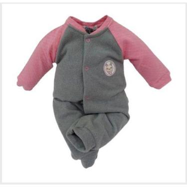 Imagem de Macacão Soft Luxo Bebê Menina Pettenati Inverno Zafielo 577, Mescla, P