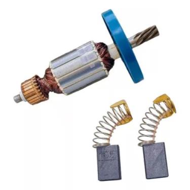 Imagem de Induzido + E. Carvão Compatível Martelo Makita Hm-0810 220v - Bolte