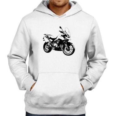 Imagem de Moletom Moto Tiger 900 GT Art - Foca na Moda, Branco, M