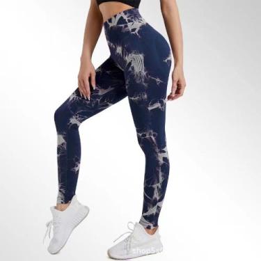 Imagem de Legging Sem Costura Tie Dye Cintura Alta/Empina Bumbum - S990 - BUBULU
