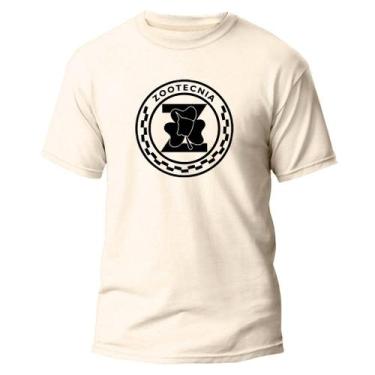 Imagem de Camiseta Básica Algodão Premium Estampa Digital Zootecnia, Off white, 