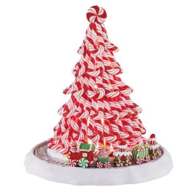 Imagem de Árvore de Natal 28cm com Enfeite de Doces com Música e Luzes - HOME