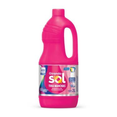 Imagem de Tira Manchas Líquido Sem Cloro Girando Sol 2L, Sabão Líquido Tira Manc