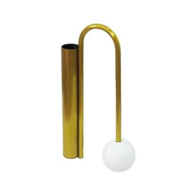 Imagem de Escultura Decorativa Contemporaneo Metal Dourado luxo - LUXdécor