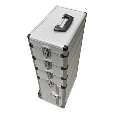 Imagem de Carrinho Ferramenta Aluminio Caixa Empilháveis 250Kg - Cinza - Redline