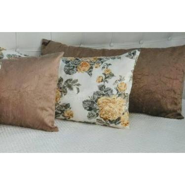 Imagem de Kit 4 Almofadas Decorativas Retangular Sued Jacquard Cheias - INGRID B