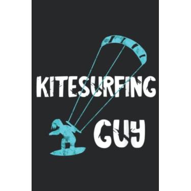 Imagem de Kitesurfing Guy Kite Surfing Wind Surfer Kitesurfer Pretty: Lined Journal Notebook To Do Schedule, Medium 6x9 Inches, 100 Pages, Printed Cover