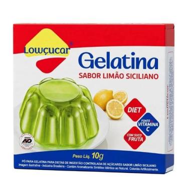Imagem de Gelatina Zero Açucar Limão Siciliano Lowçúcar 10g - Lowçucar