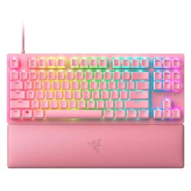Imagem de Teclado Gamer Razer Huntsman V2 RGB Switch Red - Rosa, rosa