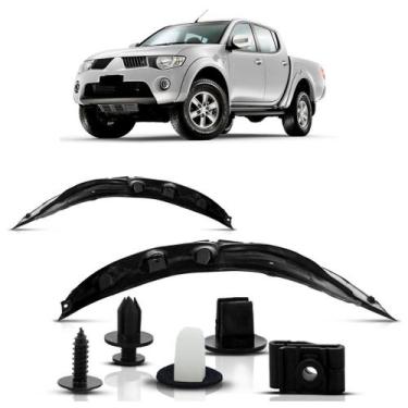 Imagem de Parabarro Parte Traseira Grande LE + Kit Presilha L200 Triton 2007 A 2