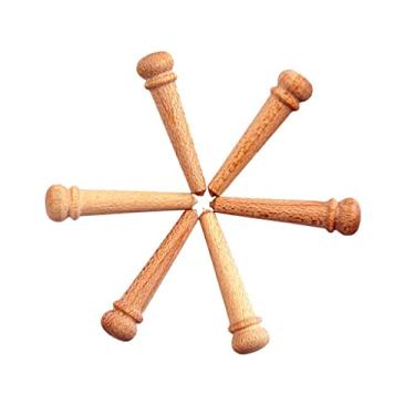 Imagem de Tongina Maplewood Conjunto de 6 peças de guitarra acústica extremidade de ponte Fr Luthier vermelho