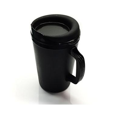 Imagem de Canecas de café isoladas com espuma ThermoServ de 100 ml - pretas