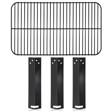 Imagem de Hiorucet Peças de reposição para churrasqueira Walmart Expert Grill de 3 queimadores modelo XG10-101-002-02, grelha de cozinha de aço de porcelana e escudo de placa de calor, peças de grelha para