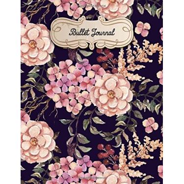 Imagem de Bullet Journal: A4-160 pages - Fleurs - couverture souple glossy - Pointilles - Dot point, bullet journal, dot grid, planner, planning, organizer, journal, Fleurs, Bujo