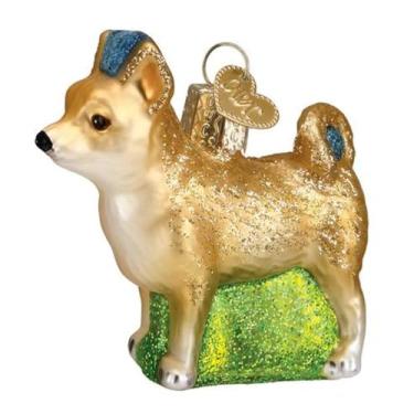 Imagem de Old World Christmas Ornamentos: Coleção de Cães Ornamentos de Vidro soprados para Árvore de Natal, Chihuahua
