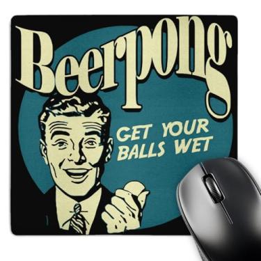Imagem de 3dRose Mouse pad retrô Beer Pong 20 x 20 x 0,65 cm (mp_20579_1) LLC