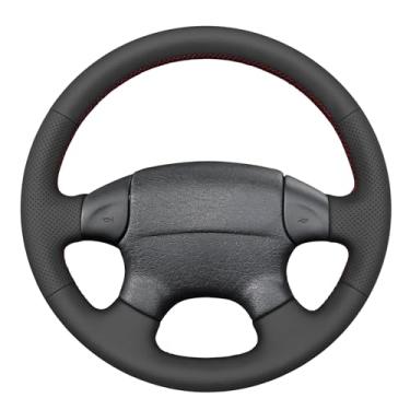 Imagem de MEWANT Capa de volante costurada à mão para Volkswagen Golf 1996 Acessórios de volante de carro